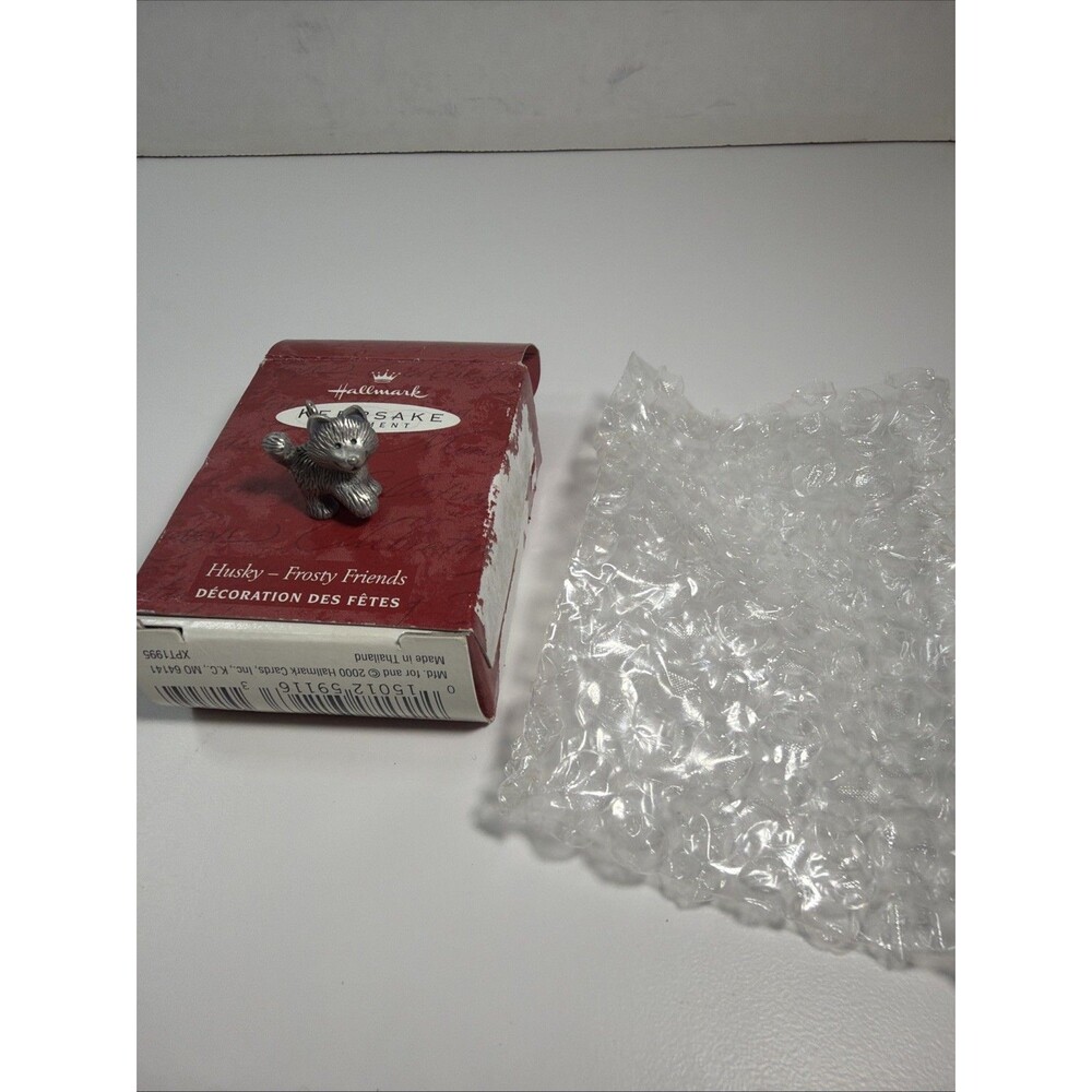 Vintage Hallmark Keepsake Husky Frosty Friends Mini 2000 New In Box Dog Puppy